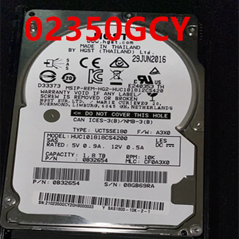 Новый оригинальный жесткий диск для Huawei S5800V3 S5500V3 S5300V3 1,8 ТБ 2,5 дюйма 128 МБ SAS 10000 об/мин для 02350GCY
Новый оригинальный жесткий диск для Huawei S5800V3 S5500V3 S5300V3 1,8 ТБ 2,5 дюйма 128 МБ SAS 10000 об/мин для 02350GCY