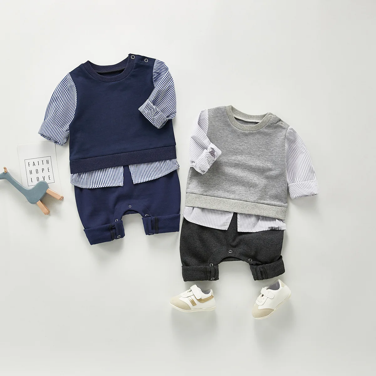 Baby Boy Clothes Cotton Handsome Rompers Little Gentleman Tie Outfit Newborn One-piece Clothing Button Jumpsuit Party Suit Dress
Baby Boy Clothes Cotton Handsome Rompers Little Gentleman Tie Outfit Newborn One-piece Clothing Button Jumpsuit Party Suit Dress