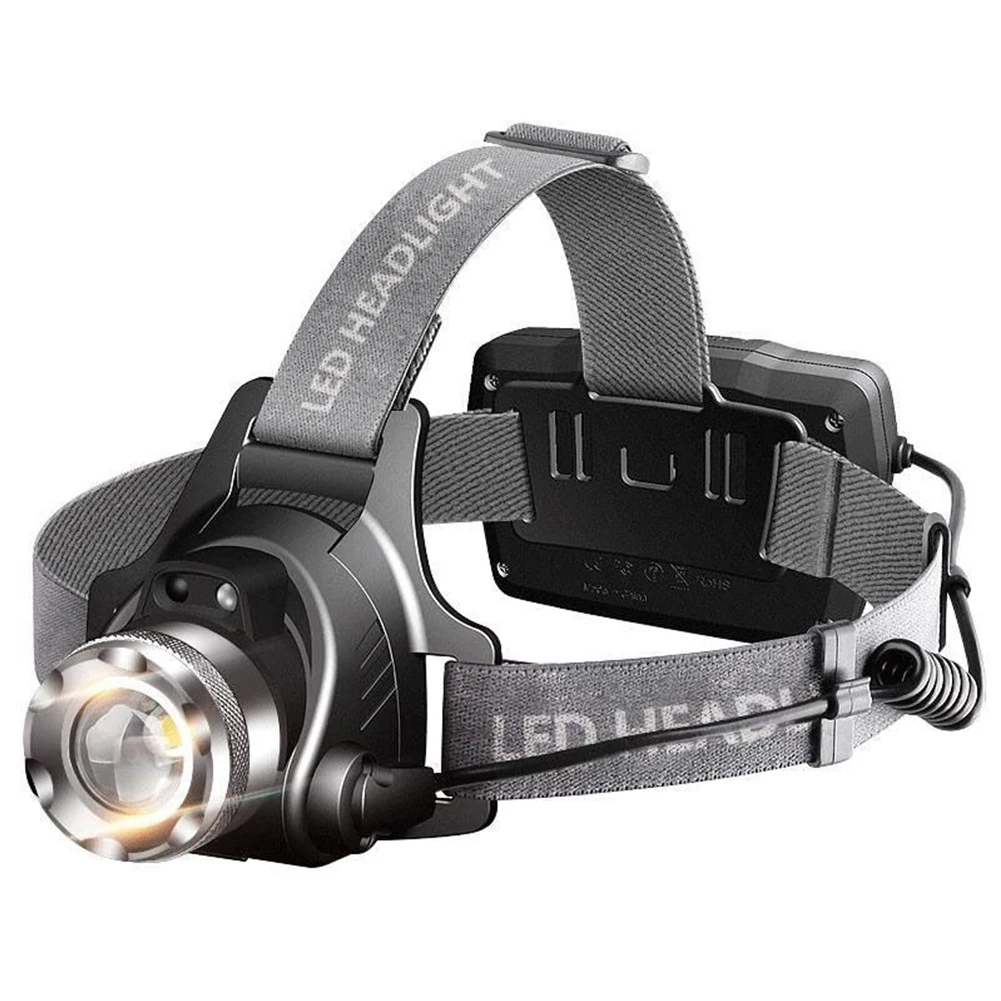 LED Fishing Headlamp Waterproof Head Torch Headlight Gesture Sensing USB Rechargeable Head Lamp Power Display Outdoor Work Light
LED Fishing Headlamp Waterproof Head Torch Headlight Gesture Sensing USB Rechargeable Head Lamp Power Display Outdoor Work Light