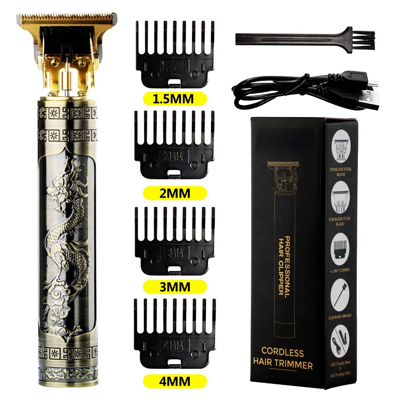 Hot Sale Vintage T9 Electric Cordless Hair Cutting Machine Professional Hair Barber Trimmer For Men Clipper Shaver Beard Lighter
Hot Sale Vintage T9 Electric Cordless Hair Cutting Machine Professional Hair Barber Trimmer For Men Clipper Shaver Beard Lighter