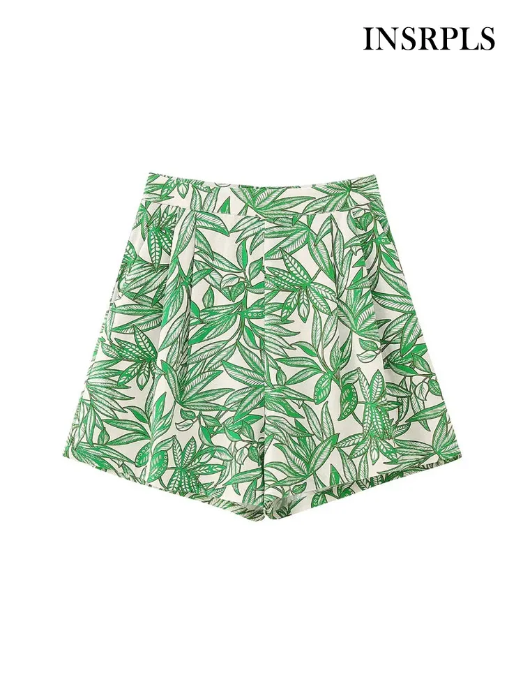 INSRPLS Women Fashion Front Pockets Printed Bermuda Shorts Vintage High Waist Side Zipper Female Short Pants Mujer
INSRPLS Women Fashion Front Pockets Printed Bermuda Shorts Vintage High Waist Side Zipper Female Short Pants Mujer
