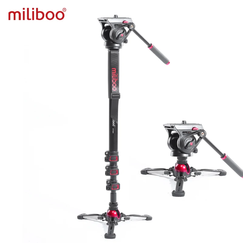 

Miliboo MTT705Ⅱ Camera Video Monopod with Fluid Drag Head Professional Camera Stand for DSLR, Camcorder Travel 10kg load