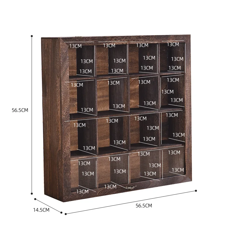 Retro Wall-Mounted Teacup Holder Dust-Proof Lattice Take in Cabinet Study and Living Room Jewelry Diversified Display Rack
Retro Wall-Mounted Teacup Holder Dust-Proof Lattice Take in Cabinet Study and Living Room Jewelry Diversified Display Rack