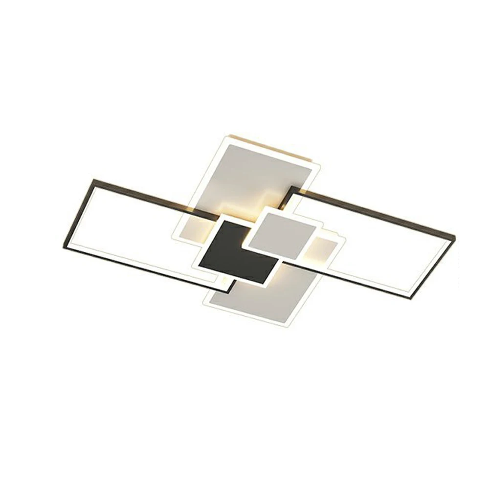Living Room Lamp Square Ceiling Lamp Black And White Three Color Adjustable Simple Design Light Luxury Hardware
Living Room Lamp Square Ceiling Lamp Black And White Three Color Adjustable Simple Design Light Luxury Hardware