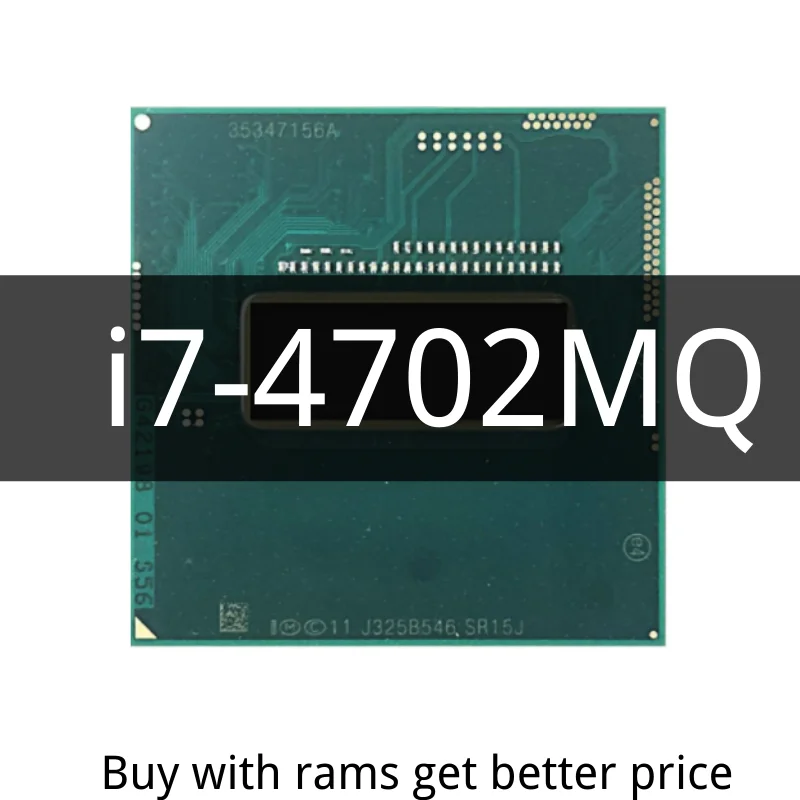 Core i7-4702MQ i7 4702MQ SR15J 2.2 GHz Quad-Core Eight-Thread CPU Processor 6M 37W Socket G3 / rPGA946B
Core i7-4702MQ i7 4702MQ SR15J 2.2 GHz Quad-Core Eight-Thread CPU Processor 6M 37W Socket G3 / rPGA946B