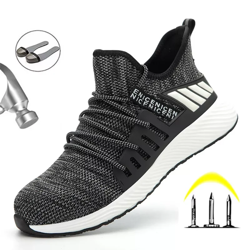 Safety Shoes Work Boots Steel Toe Cap Puncture Proof Work Sneakers Outdoor Breathable Mesh Safety Shoes Light Work Shoes
Safety Shoes Work Boots Steel Toe Cap Puncture Proof Work Sneakers Outdoor Breathable Mesh Safety Shoes Light Work Shoes