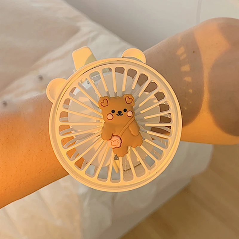 Cute Kids Watch Fan Mini Wristband Cooling Fan DIY Rechargeable Mute Student Cartoon Animal Bear Rabbit Usb Electric Fan
Cute Kids Watch Fan Mini Wristband Cooling Fan DIY Rechargeable Mute Student Cartoon Animal Bear Rabbit Usb Electric Fan
