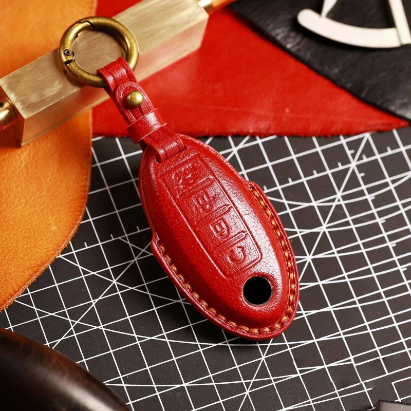 For Leather Car Key Case Cover fob protector for Infiniti EX35 FX35 FX50 M56 G35 G37 JX35 QX50 QX60 QX80 Nissan Keychains Holder
For Leather Car Key Case Cover fob protector for Infiniti EX35 FX35 FX50 M56 G35 G37 JX35 QX50 QX60 QX80 Nissan Keychains Holder