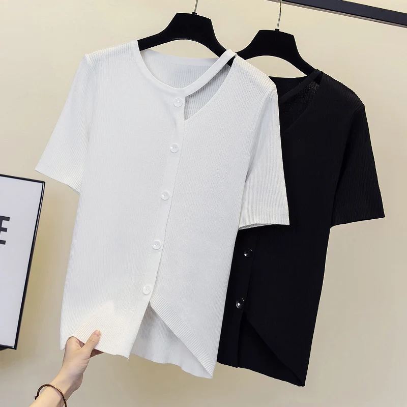 4XL size women Sweater o collar Female short sleeve Summer top Loose Oversized Knitted Pullover Solid color Women Jumper
4XL size women Sweater o collar Female short sleeve Summer top Loose Oversized Knitted Pullover Solid color Women Jumper