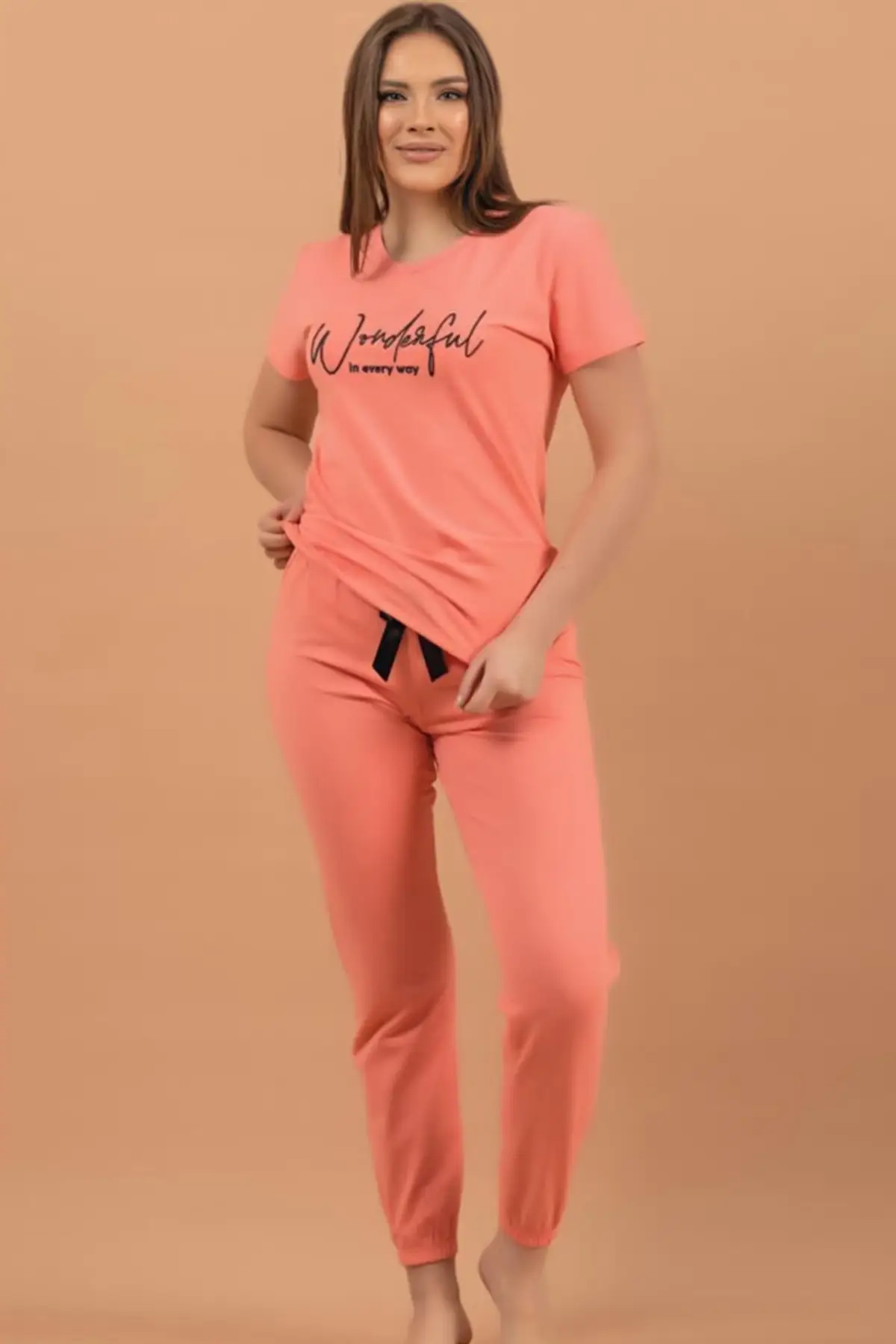 Women's Pajamas Short Sleeve Salmon Sleep Lounge Pajamas Nightwear Sleepwear Night Suit Casual Home Clothing
Women's Pajamas Short Sleeve Salmon Sleep Lounge Pajamas Nightwear Sleepwear Night Suit Casual Home Clothing