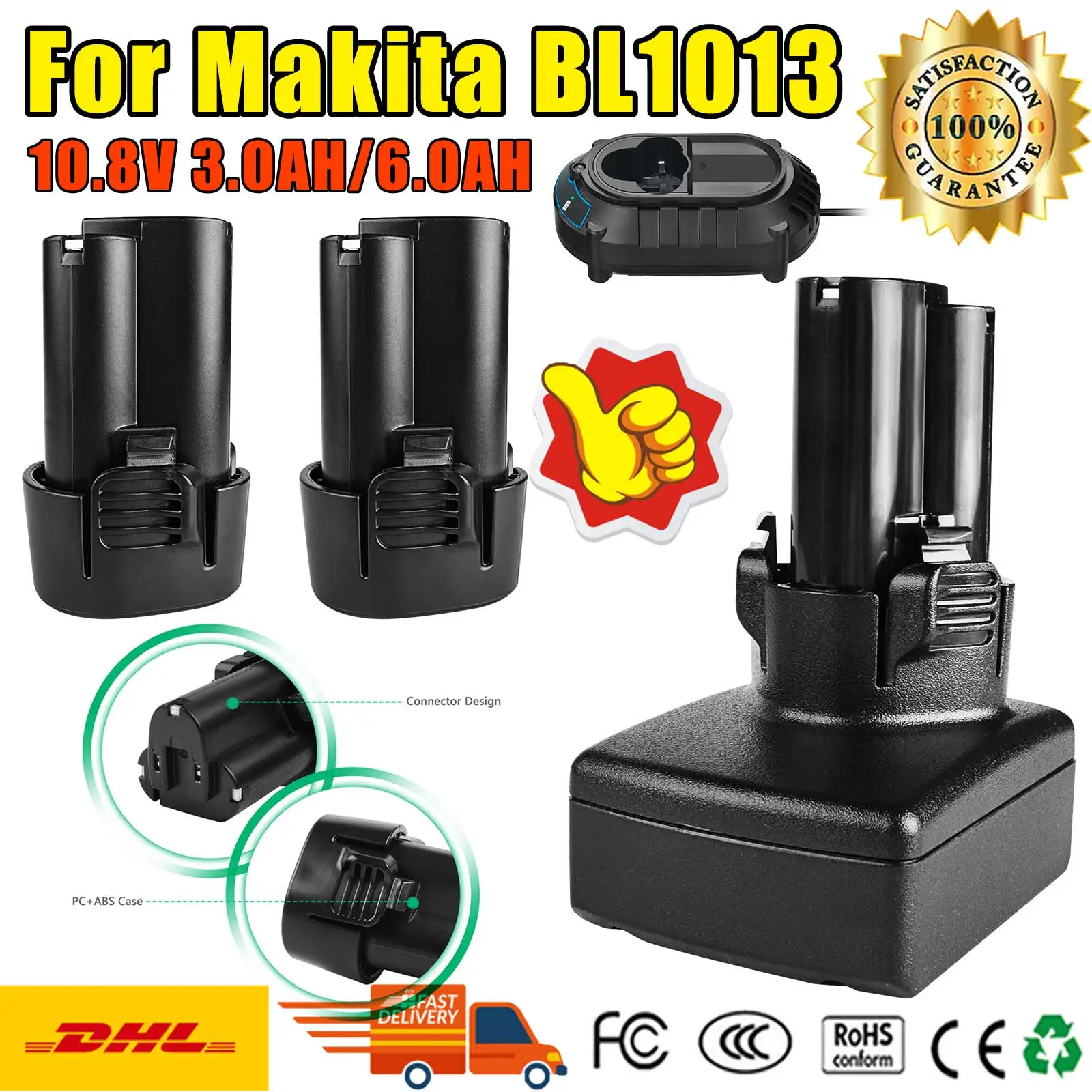 4Pack 6000MAH For Makita BL1013 Replacement Battery 10.8V 12V BL1014 BL1015 LiIon Replace Accumulators Power Tools Battery
4Pack 6000MAH For Makita BL1013 Replacement Battery 10.8V 12V BL1014 BL1015 LiIon Replace Accumulators Power Tools Battery