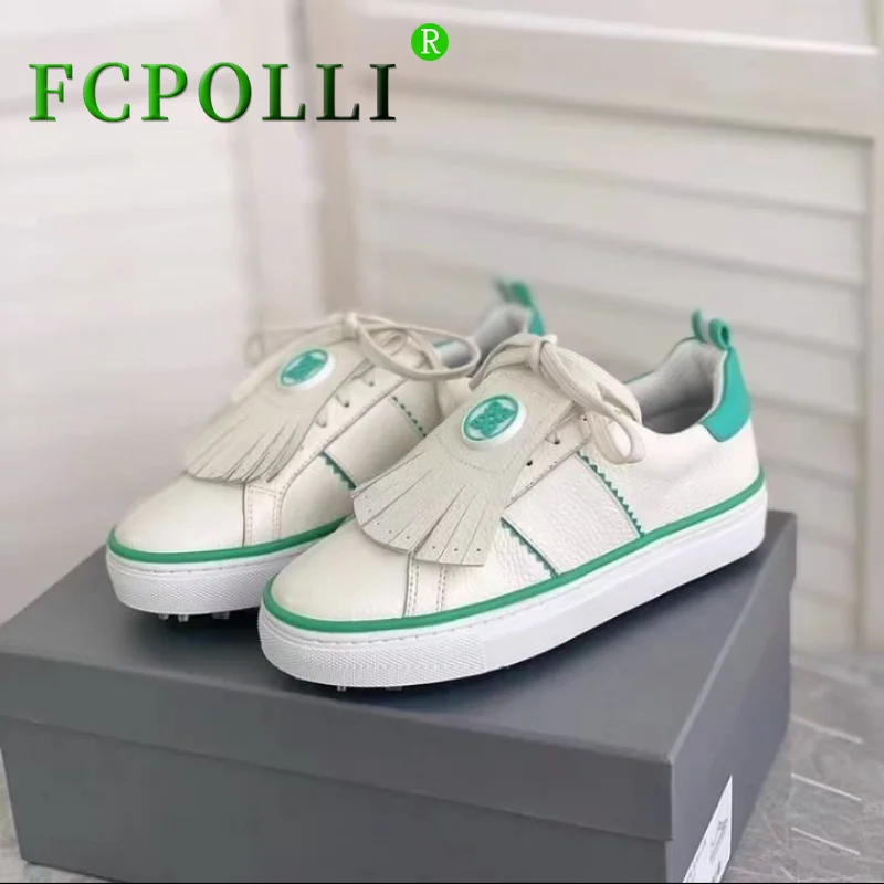 2023 New Golf Training Woman Luxury Brand Gym Sneakers For Lady Leather Golf Sneakers Ladies Good Quality Golf Shoe Women
2023 New Golf Training Woman Luxury Brand Gym Sneakers For Lady Leather Golf Sneakers Ladies Good Quality Golf Shoe Women
