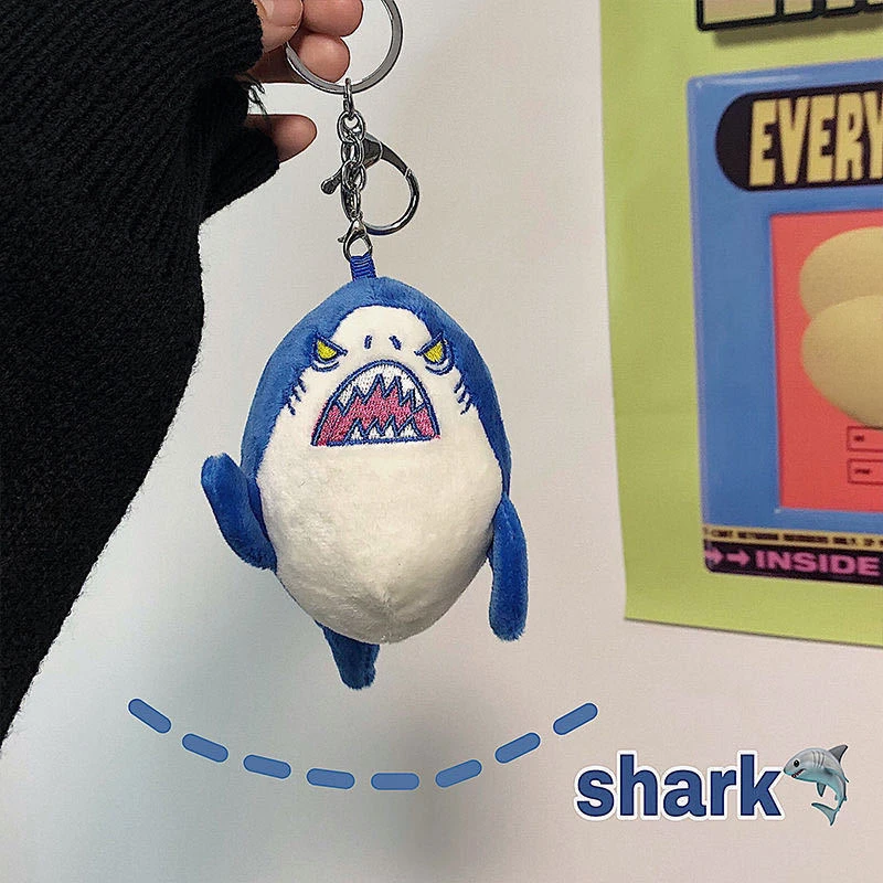 Kawaii Angry Shark Key Chains Cartoon Shark Stuffed Doll Pendants Funny Key Chains Woman Handbag Accessories
Kawaii Angry Shark Key Chains Cartoon Shark Stuffed Doll Pendants Funny Key Chains Woman Handbag Accessories