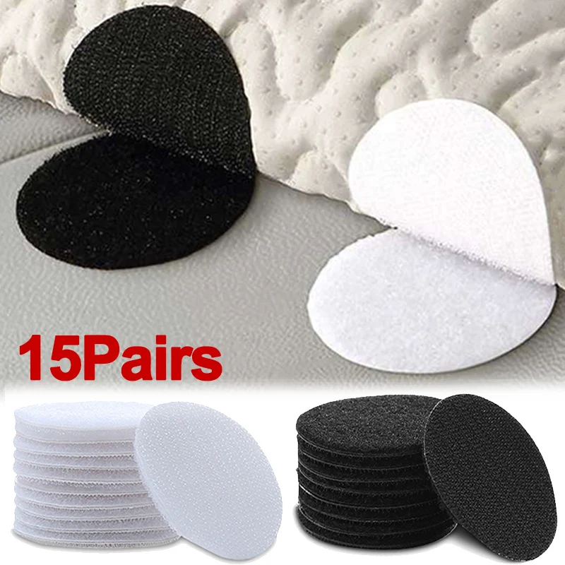 15Pairs Self Adhesive Fastener Dots Bed Sheet Sticker Nylon Sofa Mat Fasteners Carpet Anti Slip Hook Magic Tape Sewing Supplies
15Pairs Self Adhesive Fastener Dots Bed Sheet Sticker Nylon Sofa Mat Fasteners Carpet Anti Slip Hook Magic Tape Sewing Supplies