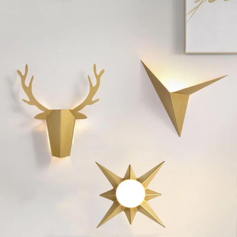 Nordic wall lamp postmodern bedroom bedside lamp creative personality antler aisle living room decorative wall lamp
Nordic wall lamp postmodern bedroom bedside lamp creative personality antler aisle living room decorative wall lamp