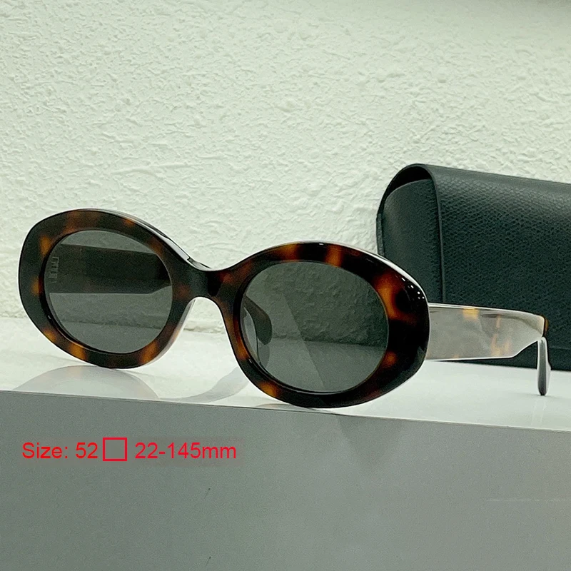 

Popular Classic Oval Anti-ultraviolet Acetate Frame Women Fashion Sunglasses Luxury Brand Design CL40194 Lady Shade Eyeglasses