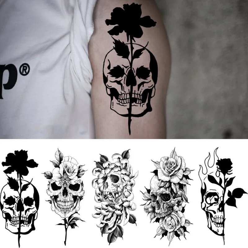 3D Triangle Skull Nun Temporary Tattoo Sticker For Men Women Arm Leg Tatoo Paper Waterproof Body Art Black Tattoos Holloween DIY
3D Triangle Skull Nun Temporary Tattoo Sticker For Men Women Arm Leg Tatoo Paper Waterproof Body Art Black Tattoos Holloween DIY