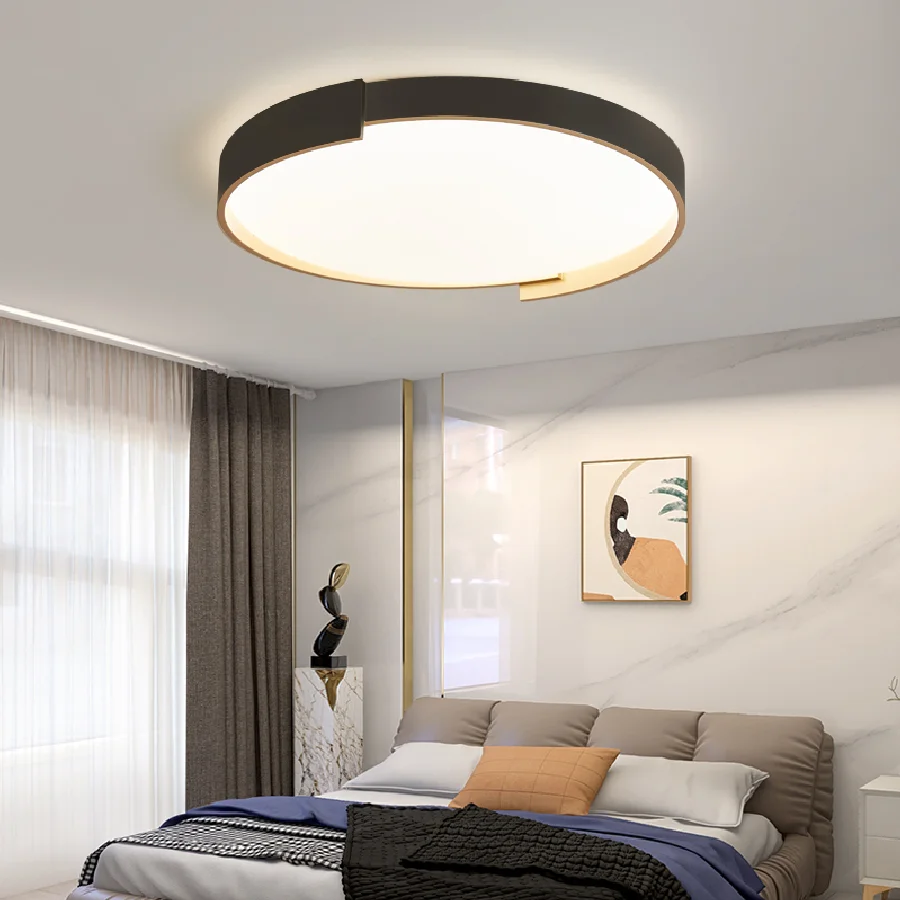 

Роскошные потолочные светильники для спальни, простые современные круглые люстры для кабинета, ресторана, комнатное освещение, декоративн...