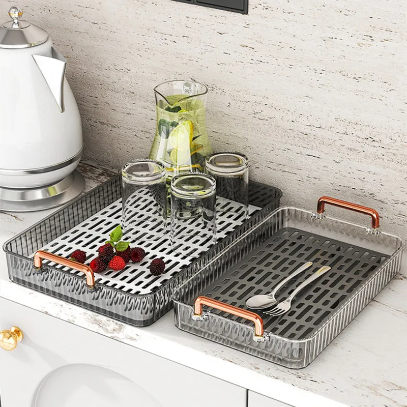 Rectangular tray living room household tea trayEuropean light luxury fruit tray modern tray modern simple cup tray drain tray
Rectangular tray living room household tea trayEuropean light luxury fruit tray modern tray modern simple cup tray drain tray