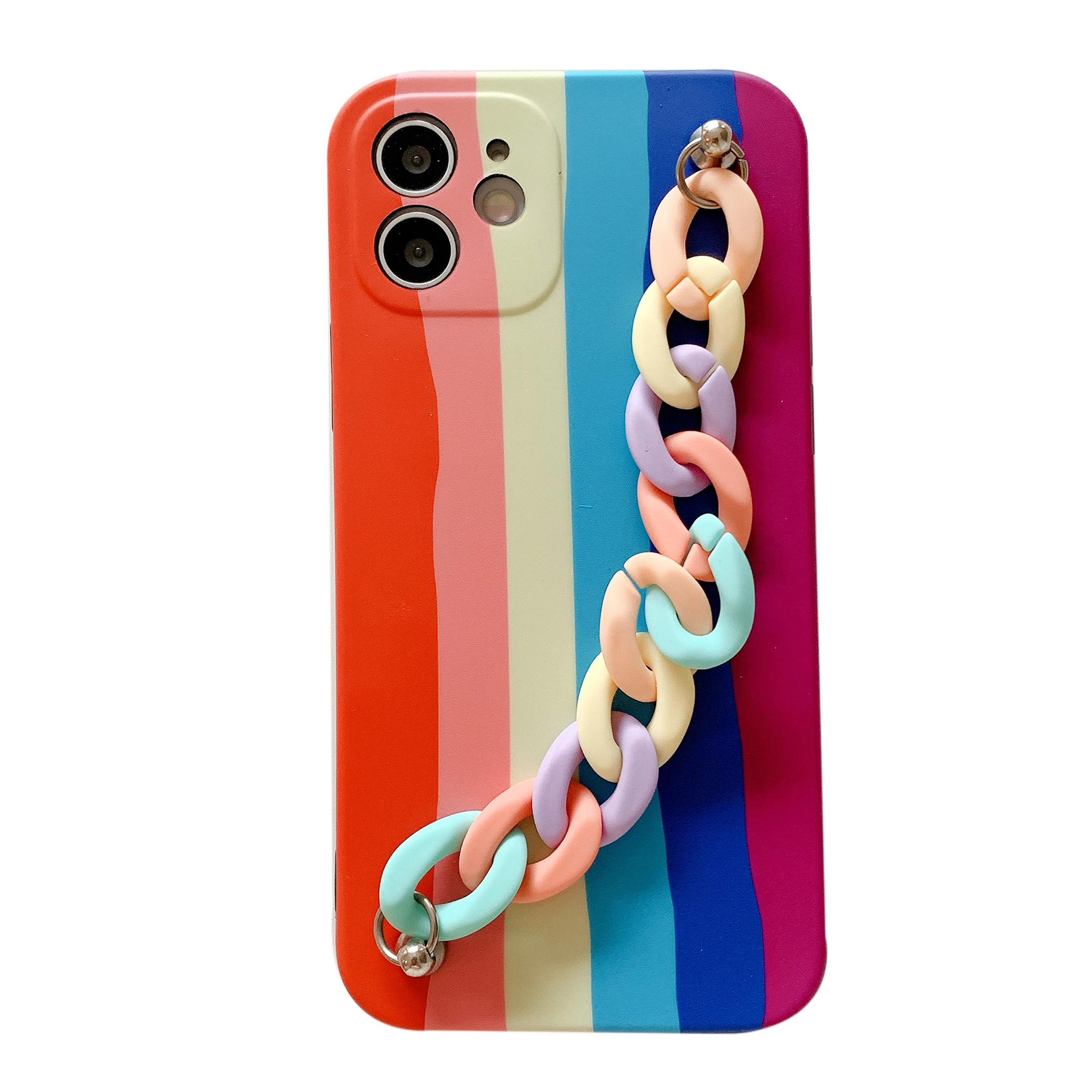 Rainbow Bracelet Wrist Strap Luxury Phone Case For iPhone 14 13 12 11 Pro MAX XR X SE XS 7 8 Plus Soft Silicone Chain Back Cover
Rainbow Bracelet Wrist Strap Luxury Phone Case For iPhone 14 13 12 11 Pro MAX XR X SE XS 7 8 Plus Soft Silicone Chain Back Cover