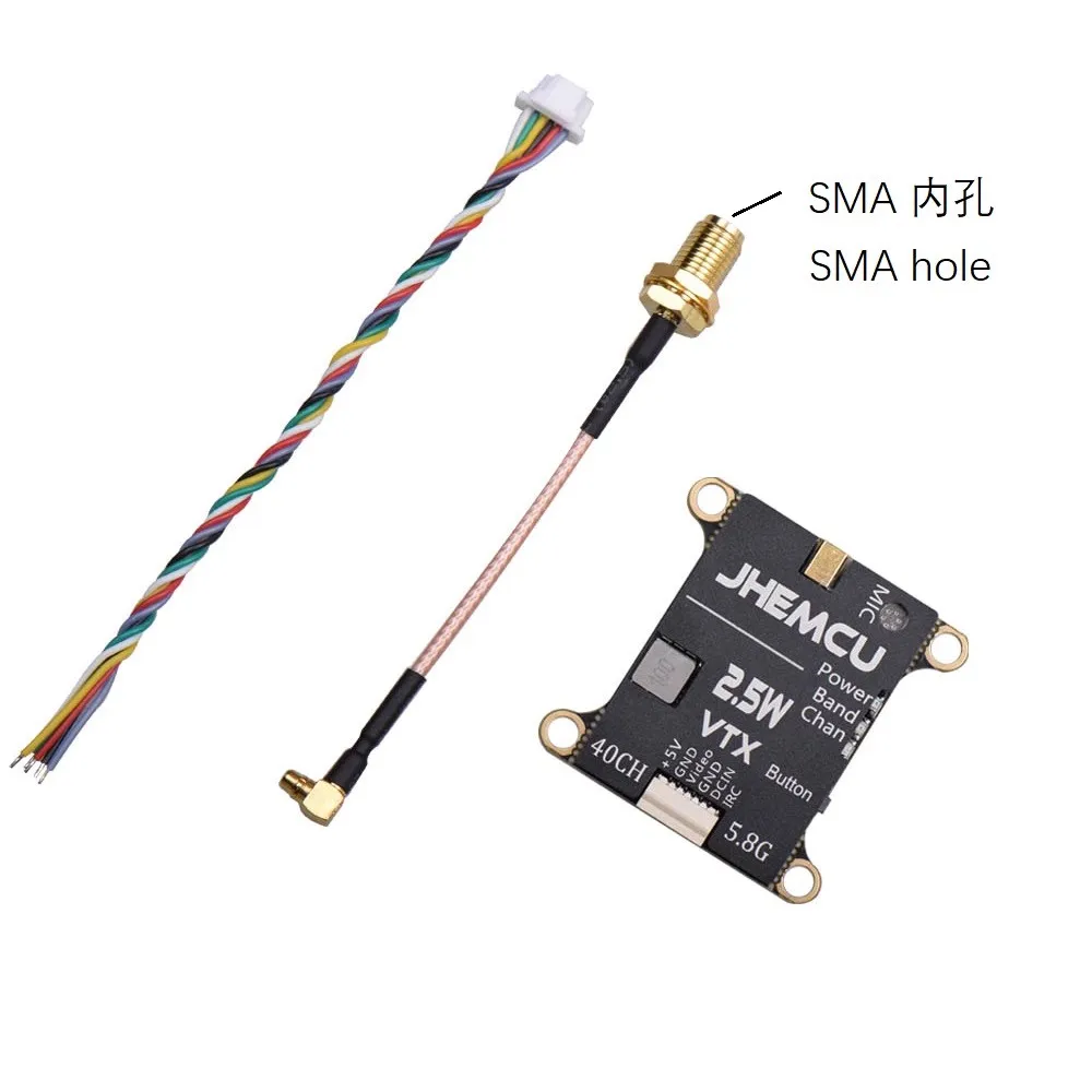JHEMCU 2,5 Вт VTX 5,8G 40CH Регулируемый FPV передатчик Встроенный микрофон радиатор 2-6S 30x30 мм для радиоуправляемых летательных аппаратов FPV дальнего радиуса действия
JHEMCU 2,5 Вт VTX 5,8G 40CH Регулируемый FPV передатчик Встроенный микрофон радиатор 2-6S 30x30 мм для радиоуправляемых летательных аппаратов FPV дальнего радиуса действия