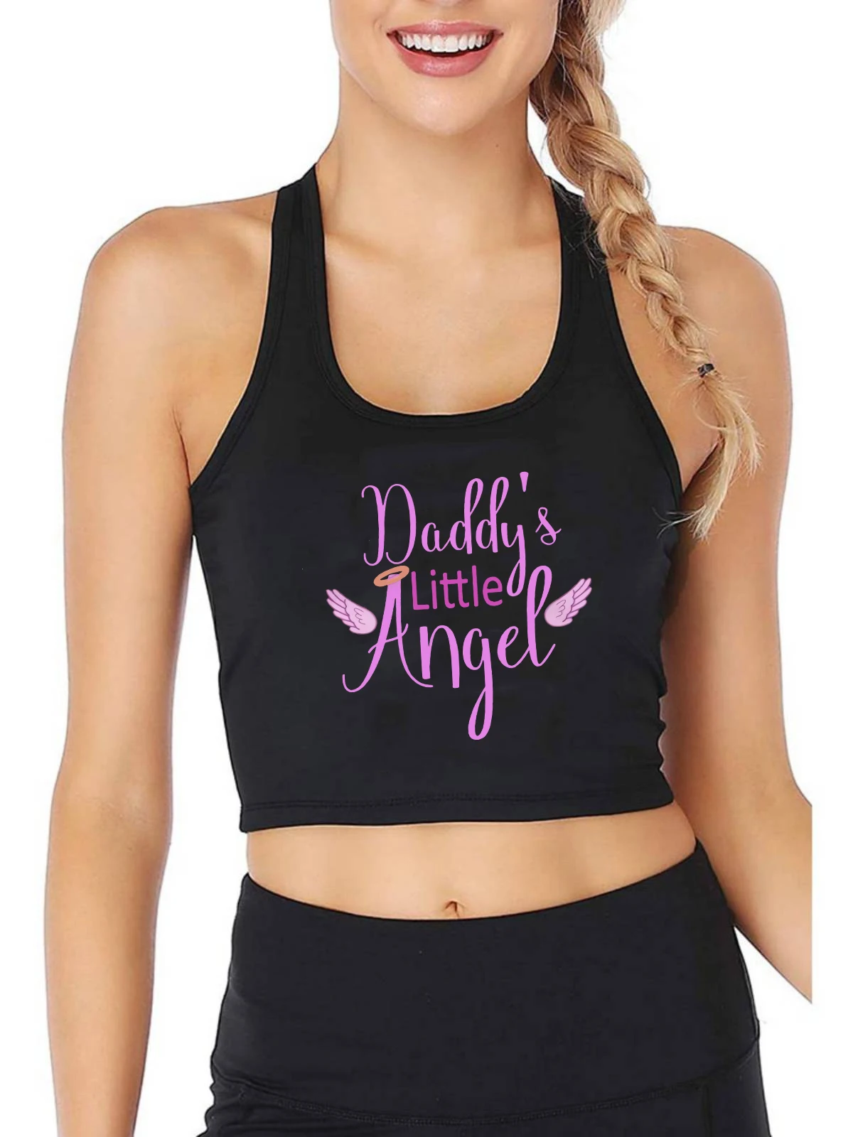 Daddy's Little Angel Design Breathable Slim Fit Tank Tops Women's Trend Funny Sexy Crop Top Gym Training Camisole
Daddy's Little Angel Design Breathable Slim Fit Tank Tops Women's Trend Funny Sexy Crop Top Gym Training Camisole
