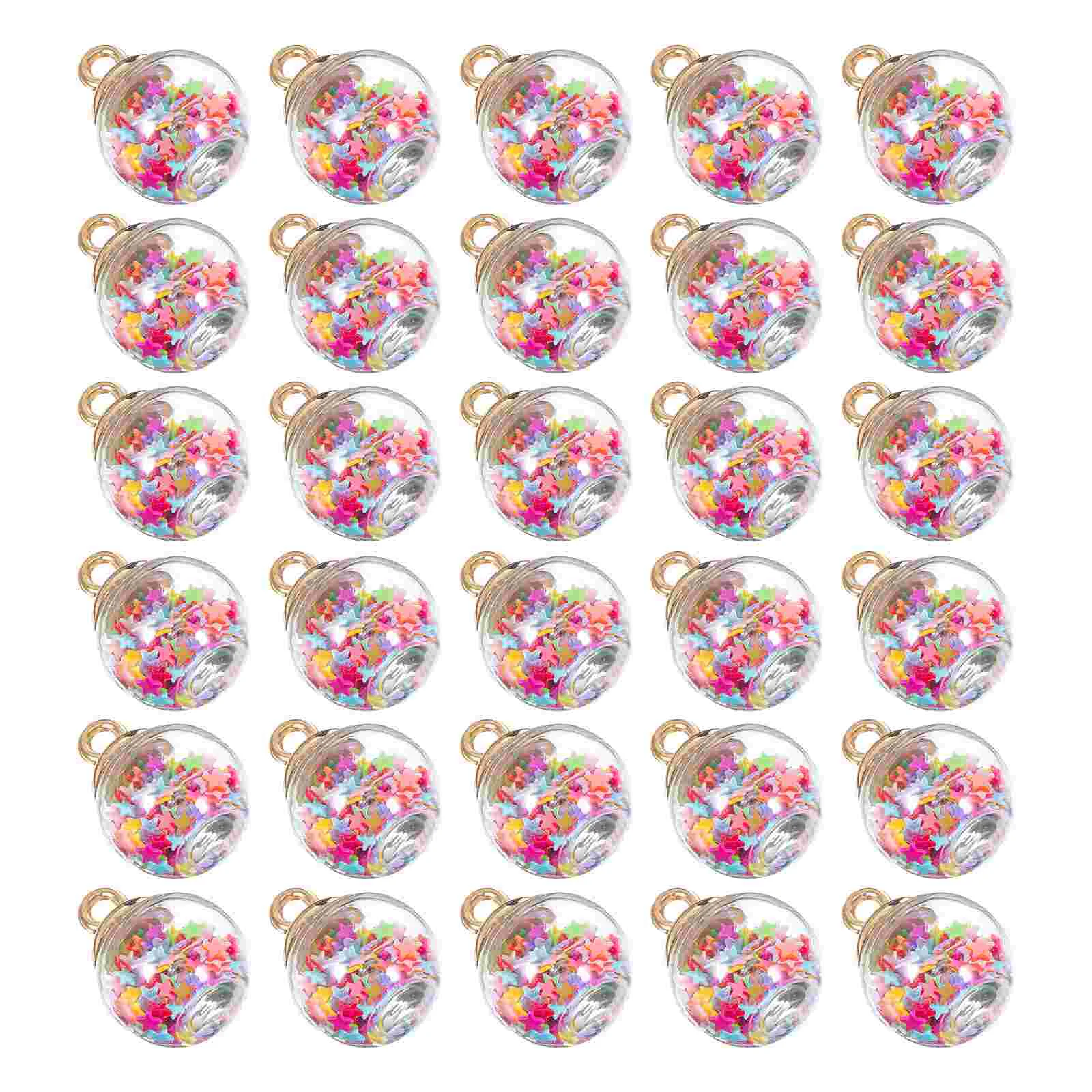30 Pcs Mini Sequin Ball Color Star Balls Pedants Earrings DIY Jewelry Plastic Pendants Trim
30 Pcs Mini Sequin Ball Color Star Balls Pedants Earrings DIY Jewelry Plastic Pendants Trim