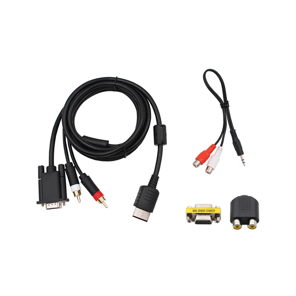 Кабель VGA для Dreamcast с высоким разрешением + Переходник 3,5 мм на 2-Male RCA
Кабель VGA для Dreamcast с высоким разрешением + Переходник 3,5 мм на 2-Male RCA