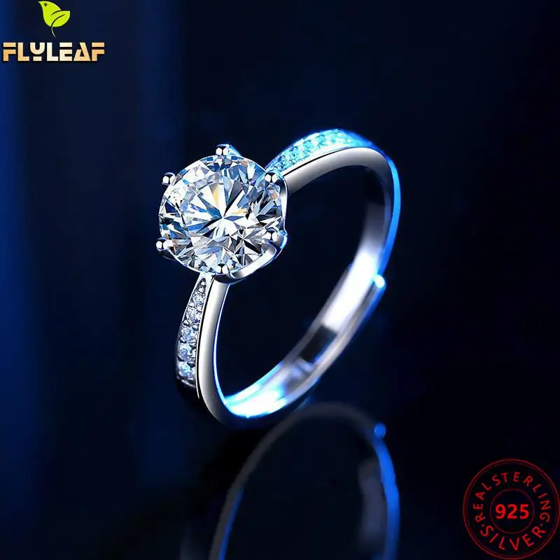 Real 0.6-2 Carat D Color Moissanite Bride Open Rings For Women Top Quality 925 Sterling Silver Sparkling Wedding Jewelry 2022
Real 0.6-2 Carat D Color Moissanite Bride Open Rings For Women Top Quality 925 Sterling Silver Sparkling Wedding Jewelry 2022