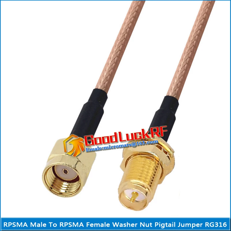 1X Pcs RPSMA RP-SMA RP SMA Male to RP SMA Female O-ring Washer Bulkhead Panel Mount Nut Plug Coaxial Pigtail Jumper RG316 Cable
1X Pcs RPSMA RP-SMA RP SMA Male to RP SMA Female O-ring Washer Bulkhead Panel Mount Nut Plug Coaxial Pigtail Jumper RG316 Cable