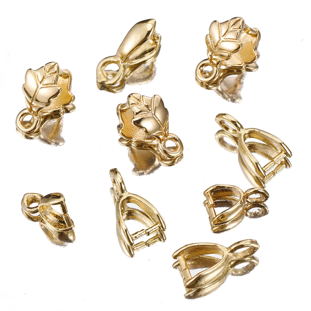 10pcs Copper Pendant Pinch Clasp 14K Real Gold Plated Leaf Bail Clip Buckle Hook Connector for DIY Jewelry Making Supplies
10pcs Copper Pendant Pinch Clasp 14K Real Gold Plated Leaf Bail Clip Buckle Hook Connector for DIY Jewelry Making Supplies
