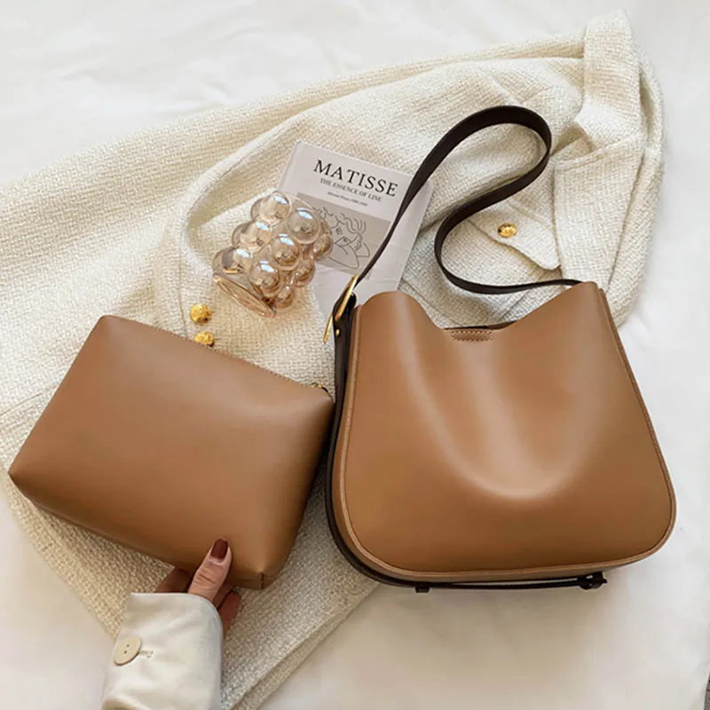Retro Women Handbag Large-capacity Shopping Shoulder Bag Travel 2 Pieces Set Hand Bag Adjustable Shoulder Strap Crossbody Bags
Retro Women Handbag Large-capacity Shopping Shoulder Bag Travel 2 Pieces Set Hand Bag Adjustable Shoulder Strap Crossbody Bags