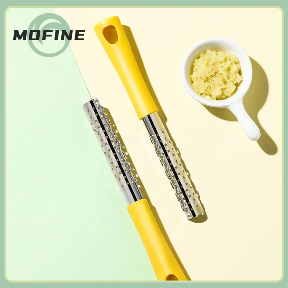 

Ginger Block Peeling Garlic Planer Easy Grinding Yellow Ginger Grinding Stick Ginger Mashed Quickly Ground Garlic Grinder 18.5cm