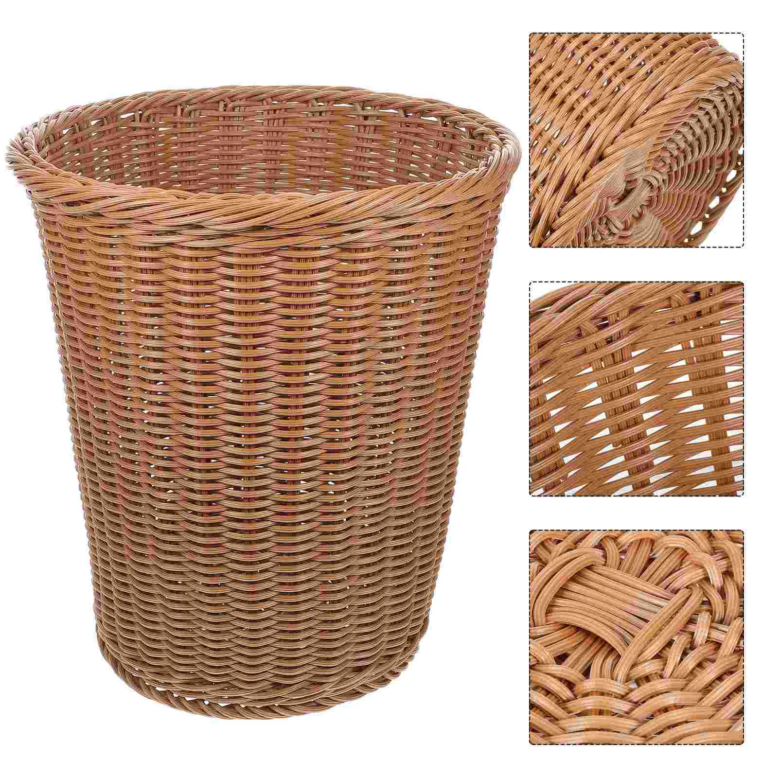 Trash Can Basket Rattan Woven Bin Waste Garbage Container Wicker Pot Flower Rubbish Seagrass Hyacinth Water Storage Laundry
Trash Can Basket Rattan Woven Bin Waste Garbage Container Wicker Pot Flower Rubbish Seagrass Hyacinth Water Storage Laundry
