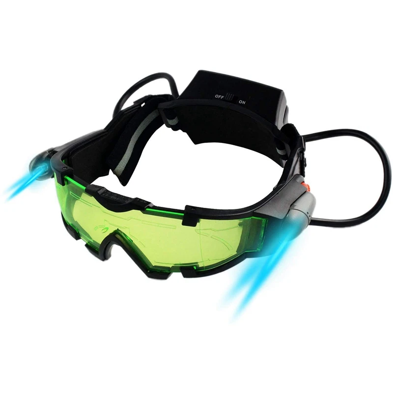 

Очки ночного видения, регулируемые детские светодиодные Ночные очки для гонок, езды на велосипеде, охоты, для защиты глаз, детский подарок