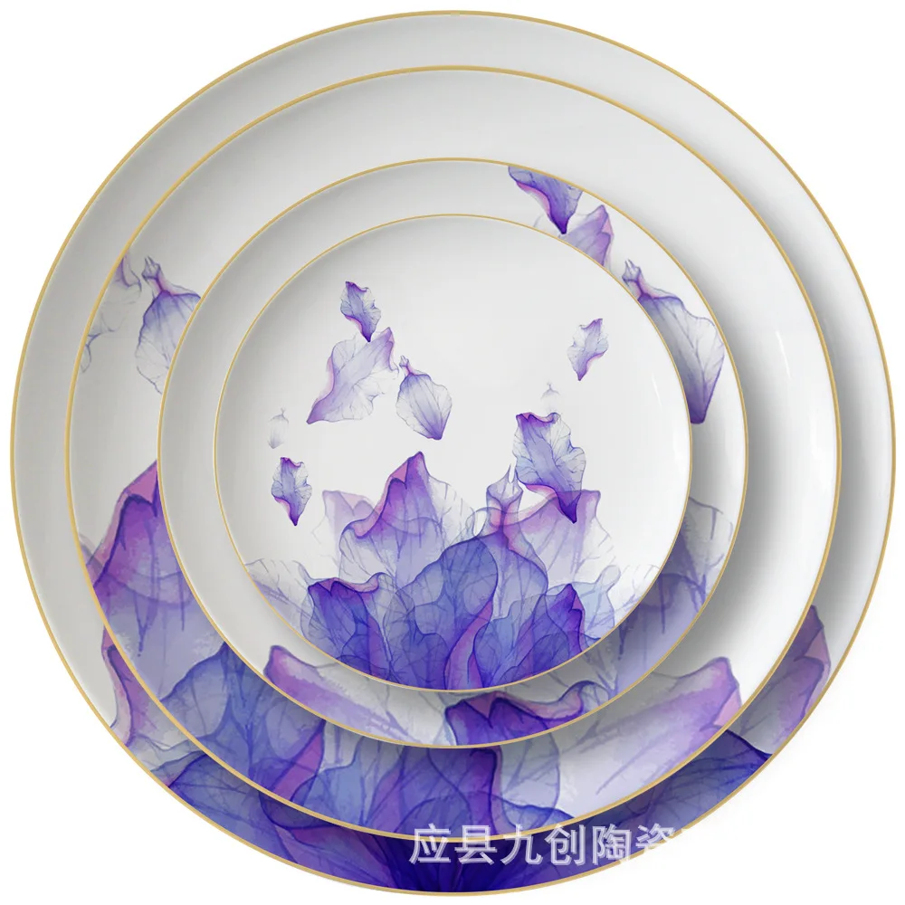 Simple and creative Phnom Penh ceramic plate for household western food, steak plate, spaghetti plate, national style tableware
Simple and creative Phnom Penh ceramic plate for household western food, steak plate, spaghetti plate, national style tableware