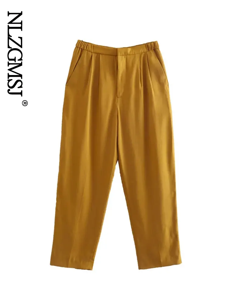 Nlzgmsj 2022 Spring Autumn Women Pants High Waist Pants Office Casual Women Trousers Fashion Streetwear Loose Pants 202206
Nlzgmsj 2022 Spring Autumn Women Pants High Waist Pants Office Casual Women Trousers Fashion Streetwear Loose Pants 202206