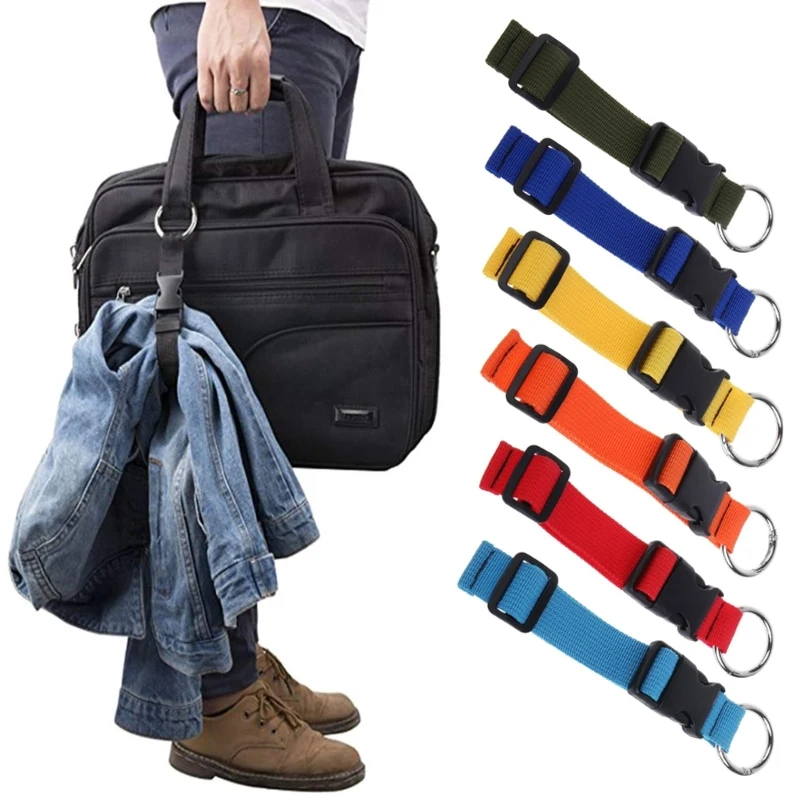 

Adjustable Nylon Suitcases Belt with Spring Clip Camping Belt for Luggage Luggage Belt for Carry on Bag Wheelbarrow Wear Durable