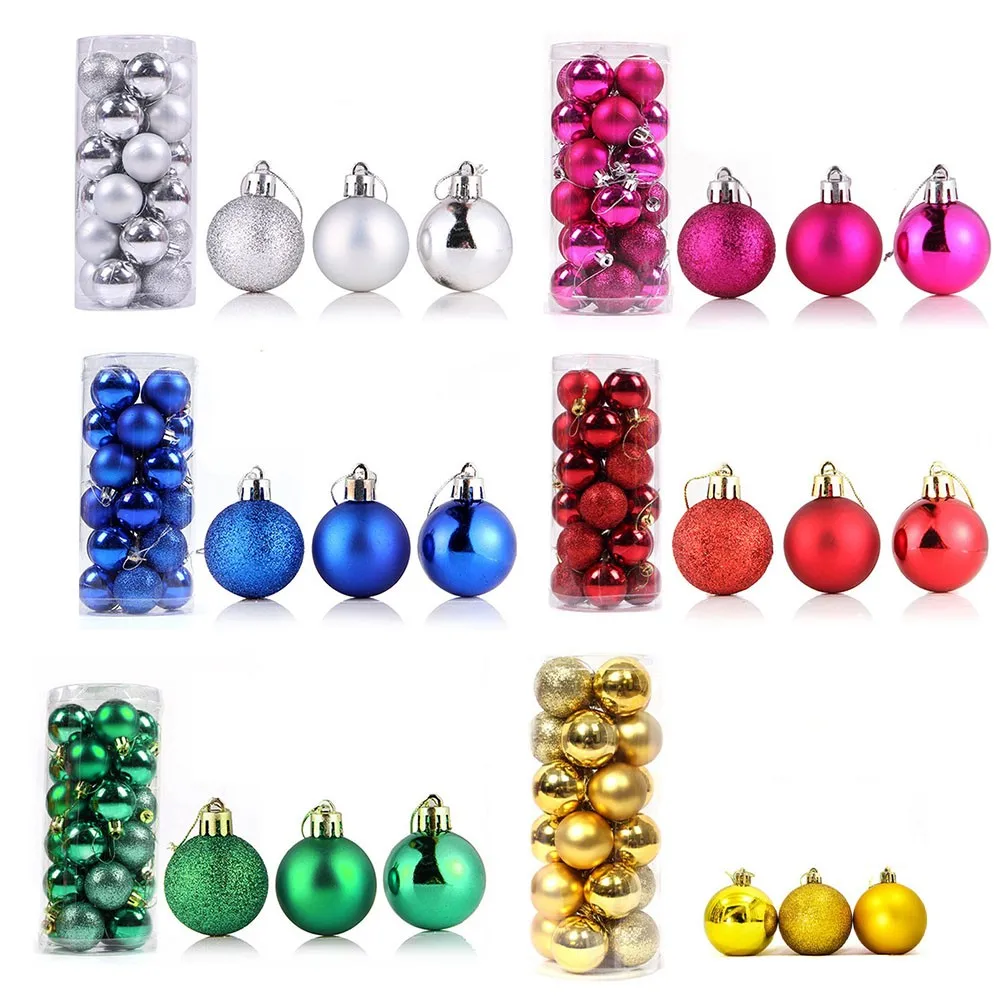 24pcs Christmas Ball Decorations 2023 Glittering Baubles Xmas Tree Hanging Pendant For Home Wedding Merry Party Festive Decor
24pcs Christmas Ball Decorations 2023 Glittering Baubles Xmas Tree Hanging Pendant For Home Wedding Merry Party Festive Decor
