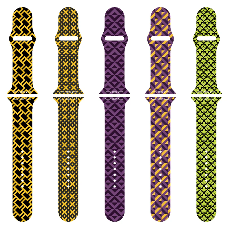 For Apple Watch Band 7 SE 8 6 5 4 3 Silicone Festival Print 41MM 38MM 40MM Bracelet Band For iWatch Band 49MM 42MM 44MM 45MM
For Apple Watch Band 7 SE 8 6 5 4 3 Silicone Festival Print 41MM 38MM 40MM Bracelet Band For iWatch Band 49MM 42MM 44MM 45MM