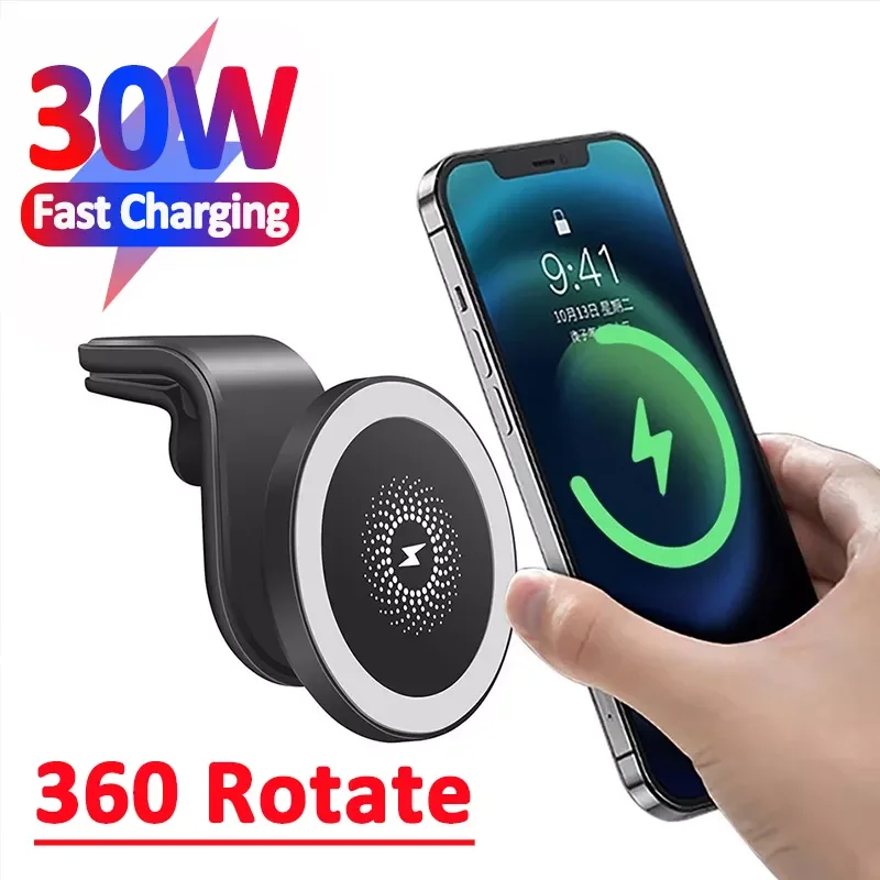 2022New 30W Magnetic Car Wireless Charger Holder for magsafing Series IPhone 12 13 Pro Max Mini Qi Fast Car Charging Phone Stand
2022New 30W Magnetic Car Wireless Charger Holder for magsafing Series IPhone 12 13 Pro Max Mini Qi Fast Car Charging Phone Stand