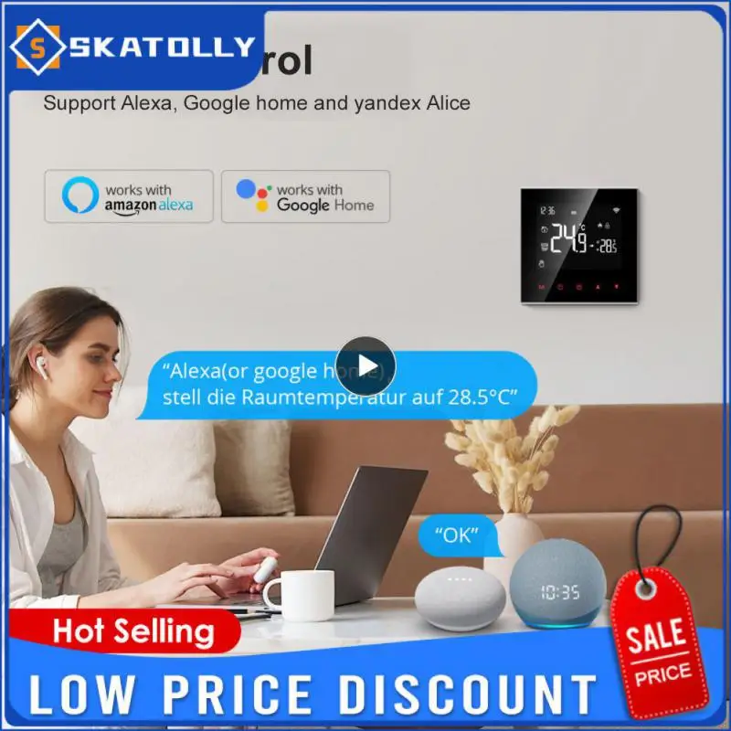 1/2/3PCS Tuya WiFi Smart Thermostat,Electric Heating Water Gas Boiler Temperature Controller,Work with Alexa Google Home
1/2/3PCS Tuya WiFi Smart Thermostat,Electric Heating Water Gas Boiler Temperature Controller,Work with Alexa Google Home