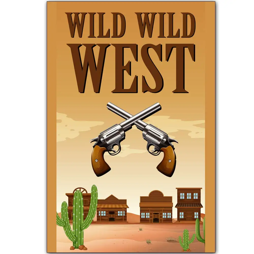Retro Design Wild Wild West Tin Metal Signs Wall Art | Thick Tinplate Print Poster Wall Decoration for Garage
Retro Design Wild Wild West Tin Metal Signs Wall Art | Thick Tinplate Print Poster Wall Decoration for Garage