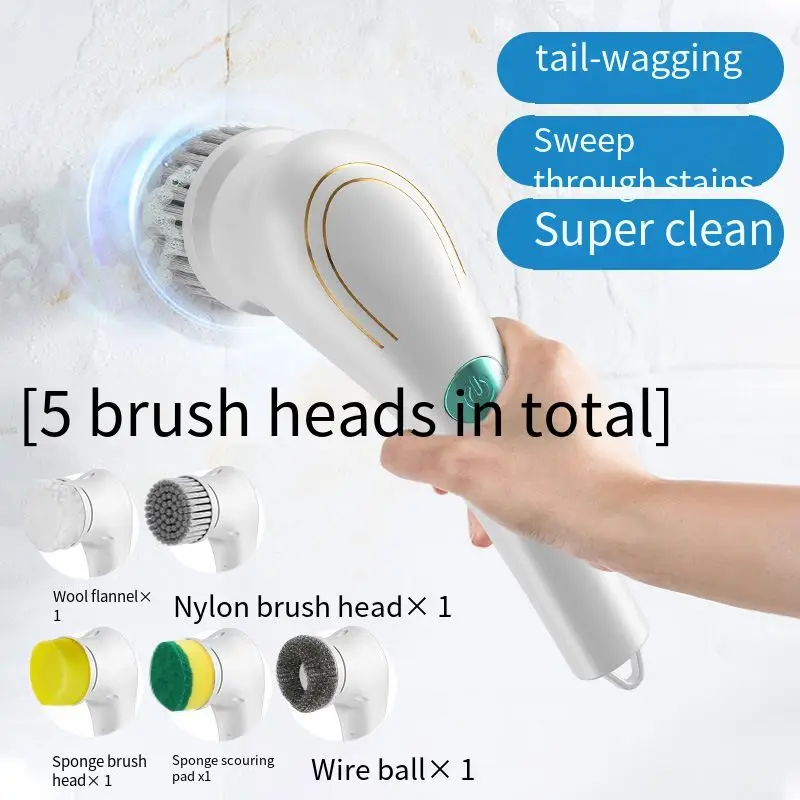 Household Electric Cleaning Brush Rechargeable Detachable Head Cleaning Brush Kitchen Toilet Cleaning Tool
Household Electric Cleaning Brush Rechargeable Detachable Head Cleaning Brush Kitchen Toilet Cleaning Tool