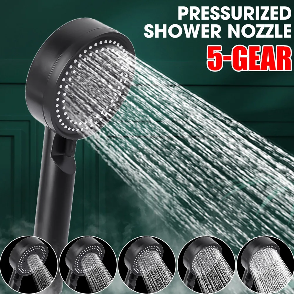 Shower Head Water Saving 5 Mode Adjustable High Pressure Shower Head Spray Handheld One-Key Stop Spray Nozzle Bathroom Accessory
Shower Head Water Saving 5 Mode Adjustable High Pressure Shower Head Spray Handheld One-Key Stop Spray Nozzle Bathroom Accessory