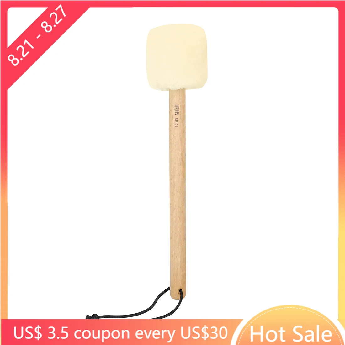 1pc Big Bass Drumsticks Mallet Felt Head Percussion Professional Beech Wood Plush Drum Sticks Musical Instruments Accessories 
1pc Big Bass Drumsticks Mallet Felt Head Percussion Professional Beech Wood Plush Drum Sticks Musical Instruments Accessories