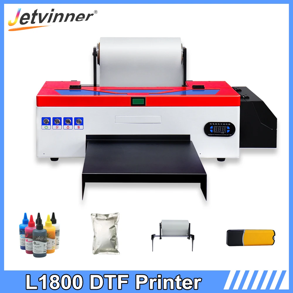 Принтер Jetvinner A3 DTF для EPSON L1800 T shrt, машина для печати на масках и одежде, прямая передача пленки, текстильный DTF принтер
Принтер Jetvinner A3 DTF для EPSON L1800 T shrt, машина для печати на масках и одежде, прямая передача пленки, текстильный DTF принтер