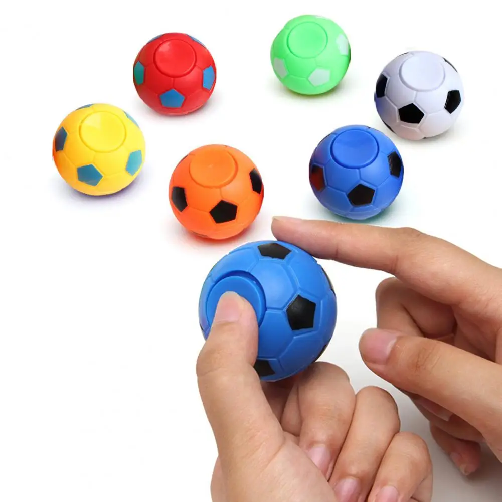 

Fidget Football Eco-friendly Vent Toy Fun Hand Fidget Spinner Fingertip Toys Kids Toy Gift Mini Soccer Ball Fidget Spinner