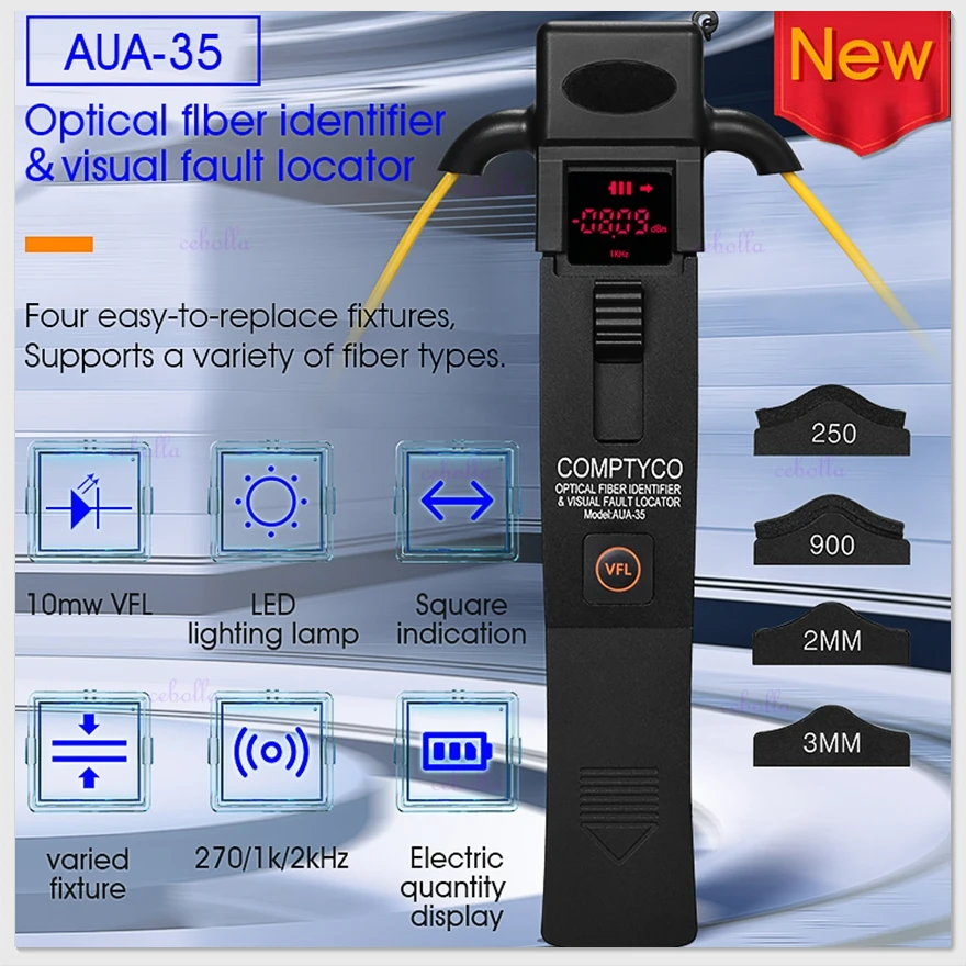 Идентификатор для оптоволоконного оптического волокна высокого качества, идентификатор VFL светодиодный светильник Ки, детектор идентифик... 
Идентификатор для оптоволоконного оптического волокна высокого качества, идентификатор VFL светодиодный светильник Ки, детектор идентифик...
