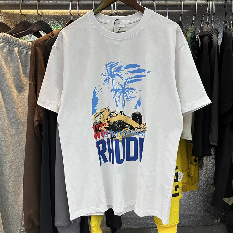 New 2023ss Rhude T-Shirts Men Women Casual Couple Tees Racing Print T Shirt Short Sleeve Tops With Tags
New 2023ss Rhude T-Shirts Men Women Casual Couple Tees Racing Print T Shirt Short Sleeve Tops With Tags